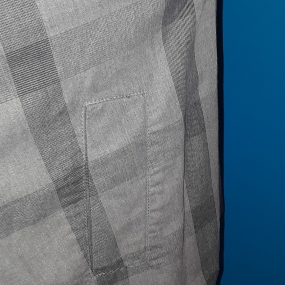 a.n.a Large Grey Plaid Swing Coat w/pockets - Picture 7 of 8